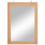Espejo de pared madera de teca maciza 50x70 cm de , Espejos - Ref: Foro24-246501, Precio: 58,35 €, Descuento: %