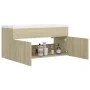 Mueble con lavabo madera de ingeniería roble Sonoma de vidaXL, Tocadores de baño - Ref: Foro24-3070850, Precio: 275,70 €, Des...