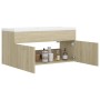 Mueble con lavabo madera de ingeniería roble Sonoma de vidaXL, Tocadores de baño - Ref: Foro24-3070850, Precio: 288,04 €, Des...