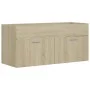 Mueble con lavabo madera de ingeniería roble Sonoma de vidaXL, Tocadores de baño - Ref: Foro24-3070850, Precio: 275,70 €, Des...