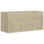 Mueble con lavabo madera de ingeniería roble Sonoma de vidaXL, Tocadores de baño - Ref: Foro24-3070850, Precio: 288,04 €, Des...