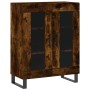 Aparador de madera de ingeniería roble ahumado 69,5x34x90 cm de , Aparadores - Ref: Foro24-827817, Precio: 86,83 €, Descuento: %