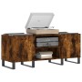 Mueble discos madera contrachapada roble ahumado 121x38x48 cm de , Almacenamiento para CD y DVD - Ref: Foro24-831689, Precio:...