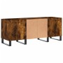 Mueble discos madera contrachapada roble ahumado 121x38x48 cm de , Almacenamiento para CD y DVD - Ref: Foro24-831689, Precio:...