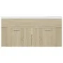 Mueble con lavabo madera de ingeniería roble Sonoma de vidaXL, Tocadores de baño - Ref: Foro24-3070850, Precio: 275,70 €, Des...