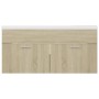 Mueble con lavabo madera de ingeniería roble Sonoma de vidaXL, Tocadores de baño - Ref: Foro24-3070850, Precio: 288,04 €, Des...