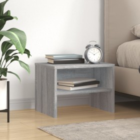 Mesita de noche madera contrachapada gris Sonoma 40x30x30 cm de , Mesitas de noche - Ref: Foro24-815239, Precio: 26,84 €, Des...