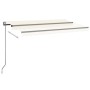 Toldo automático con LED y sensor de viento crema 450x300 cm de vidaXL, Toldos - Ref: Foro24-3069132, Precio: 540,93 €, Descu...