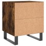 Mesita de noche madera ingeniería roble ahumado 40x35x47,5 cm de , Mesitas de noche - Ref: Foro24-827366, Precio: 50,89 €, De...