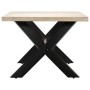 Mesa de comedor madera maciza de mango blanco 200x100x75 cm de , Mesas de cocina y de comedor - Ref: Foro24-247428, Precio: 4...