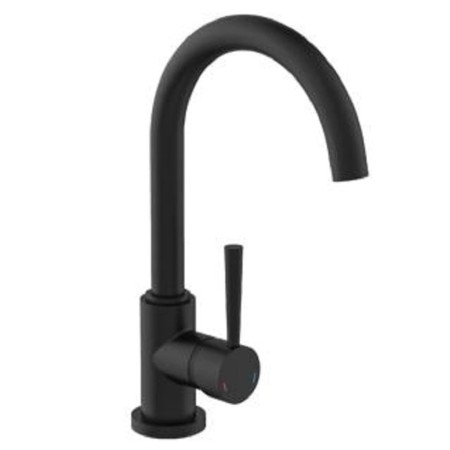 SCHÜTTE Grifo mezclador con caño alto CORNWALL baja presión negro mate de , Grifos - Ref: Foro24-435076, Precio: 107,58 €, De...