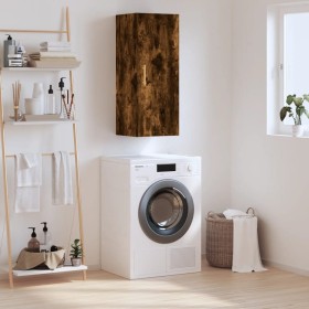 Armario de pared roble ahumado 34,5x34x90 cm de , Aparadores - Ref: Foro24-828849, Precio: 49,84 €, Descuento: %