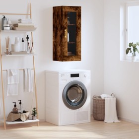 Armario de pared roble ahumado 34,5x34x90 cm de , Aparadores - Ref: Foro24-828905, Precio: 51,05 €, Descuento: %