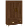 Aparador alto madera de ingeniería roble marrón 69,5x31x115 cm de , Aparadores - Ref: Foro24-830315, Precio: 85,62 €, Descuen...