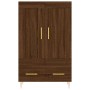 Aparador alto madera de ingeniería roble marrón 69,5x31x115 cm de , Aparadores - Ref: Foro24-830315, Precio: 85,62 €, Descuen...