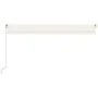 Toldo retráctil manual color crema 500x300 cm de vidaXL, Toldos - Ref: Foro24-3068937, Precio: 421,26 €, Descuento: %