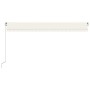 Toldo retráctil manual color crema 500x300 cm de vidaXL, Toldos - Ref: Foro24-3068937, Precio: 475,93 €, Descuento: %