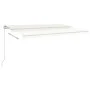 Toldo retráctil manual color crema 500x300 cm de vidaXL, Toldos - Ref: Foro24-3068937, Precio: 421,26 €, Descuento: %