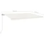 Toldo retráctil manual color crema 500x300 cm de vidaXL, Toldos - Ref: Foro24-3068937, Precio: 421,26 €, Descuento: %