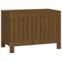 Caja de almacenaje jardín madera pino marrón miel 76x42,5x54 cm de , Cajas de almacenaje para exteriores - Ref: Foro24-823825...