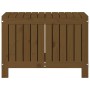 Caja de almacenaje jardín madera pino marrón miel 76x42,5x54 cm de , Cajas de almacenaje para exteriores - Ref: Foro24-823825...