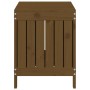 Caja de almacenaje jardín madera pino marrón miel 76x42,5x54 cm de , Cajas de almacenaje para exteriores - Ref: Foro24-823825...