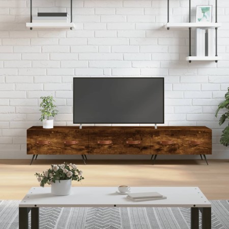 Mueble de TV madera de ingeniería roble ahumado 150x36x30 cm de , Muebles TV - Ref: Foro24-829129, Precio: 85,84 €, Descuento: %
