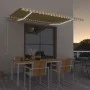 Automatische LED Windsensor Markise gelb weiß 450x300cm von vidaXL, Markisen - Ref: Foro24-3068933, Preis: 611,81 €, Rabatt: %