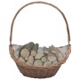 Cesta para leña con asas sauce marrón 57x46,5x52 cm de , Bolsas y soportes de leña - Ref: Foro24-286987, Precio: 65,00 €, Des...