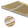 Automatische LED Windsensor Markise gelb weiß 450x300cm von vidaXL, Markisen - Ref: Foro24-3068933, Preis: 611,81 €, Rabatt: %