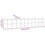Jardinera arriate acero recubierto polvo antracita 396x100x68cm de , Maceteros y jardineras - Ref: Foro24-319076, Precio: 114...