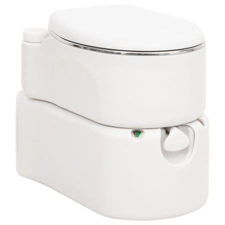 Inodoro de camping integrado HDPE y acero blanco 24+17 L de , Urinarios y retretes portátiles - Ref: Foro24-154409, Precio: 5...