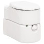 Inodoro de camping integrado HDPE y acero blanco 24+17 L de , Urinarios y retretes portátiles - Ref: Foro24-154409, Precio: 5...