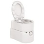Inodoro de camping integrado HDPE y acero blanco 24+17 L de , Urinarios y retretes portátiles - Ref: Foro24-154409, Precio: 5...