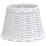 Pantalla para lámpara mimbre blanco Ø30x20 cm de , Pantallas para lámparas - Ref: Foro24-364383, Precio: 27,87 €, Descuento: %