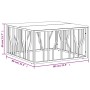 Mesa de centro acero inoxidable y madera maciza acacia plateada de , Mesas de centro - Ref: Foro24-350063, Precio: 167,36 €, ...