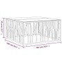 Mesa de centro acero inoxidable y vidrio dorado 100x100x50 cm de , Mesas de centro - Ref: Foro24-350068, Precio: 318,77 €, De...