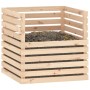 Compostador de madera maciza de pino 80x80x78 cm de , Compostadores - Ref: Foro24-822187, Precio: 122,02 €, Descuento: %