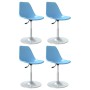 Sillas de comedor giratorias 4 unidades PP azul de , Sillas de comedor - Ref: Foro24-338278, Precio: 178,63 €, Descuento: %