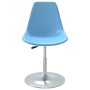 Sillas de comedor giratorias 4 unidades PP azul de , Sillas de comedor - Ref: Foro24-338278, Precio: 178,63 €, Descuento: %