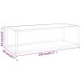 Mesa de centro negra con vidrio de mármol blanco 120x50x35 cm de , Mesas de centro - Ref: Foro24-322885, Precio: 85,18 €, Des...