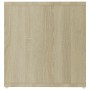 Mueble TV madera contrachapada blanco y roble 142,5x35x36,5 cm de , Muebles TV - Ref: Foro24-805548, Precio: 63,36 €, Descuen...