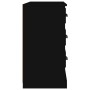 Aparador de madera contrachapada negro 104,5x35,5x67,5 cm de , Aparadores - Ref: Foro24-816233, Precio: 97,09 €, Descuento: %