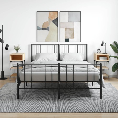 Mesita noche 2 uds madera ingeniería roble Sonoma 35x34,5x70 cm de , Mesitas de noche - Ref: Foro24-825886, Precio: 49,05 €, ...