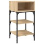 Mesita noche 2 uds madera ingeniería roble Sonoma 35x34,5x70 cm de , Mesitas de noche - Ref: Foro24-825886, Precio: 49,05 €, ...
