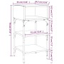 Mesita noche 2 uds madera ingeniería roble Sonoma 35x34,5x70 cm de , Mesitas de noche - Ref: Foro24-825886, Precio: 49,05 €, ...