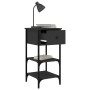 Mesitas de noche 2 uds madera de ingeniería negro 34x36x70 cm de , Mesitas de noche - Ref: Foro24-825974, Precio: 89,20 €, De...