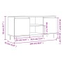 Mueble de TV madera de ingeniería roble ahumado 104x35x50 cm de , Muebles TV - Ref: Foro24-827017, Precio: 63,15 €, Descuento: %
