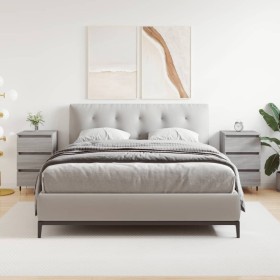 Mesita de noche 2 uds madera ingeniería gris Sonoma 40x35x69 cm de , Mesitas de noche - Ref: Foro24-826921, Precio: 103,81 €,...