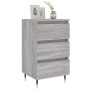 Mesita de noche 2 uds madera ingeniería gris Sonoma 40x35x69 cm de , Mesitas de noche - Ref: Foro24-826921, Precio: 103,81 €,...